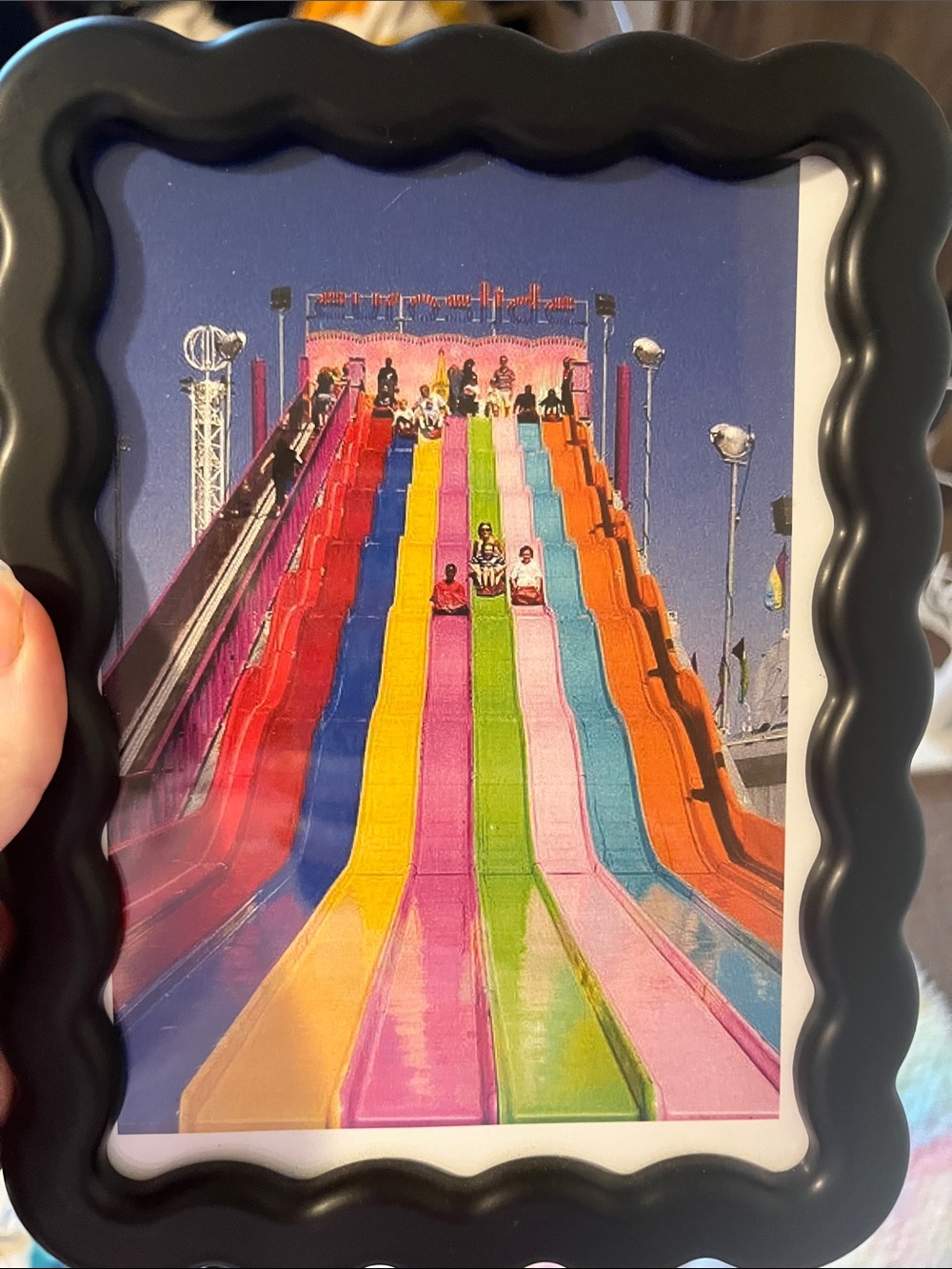 Rainbow Fun Slides Framed 4 by 6 decor